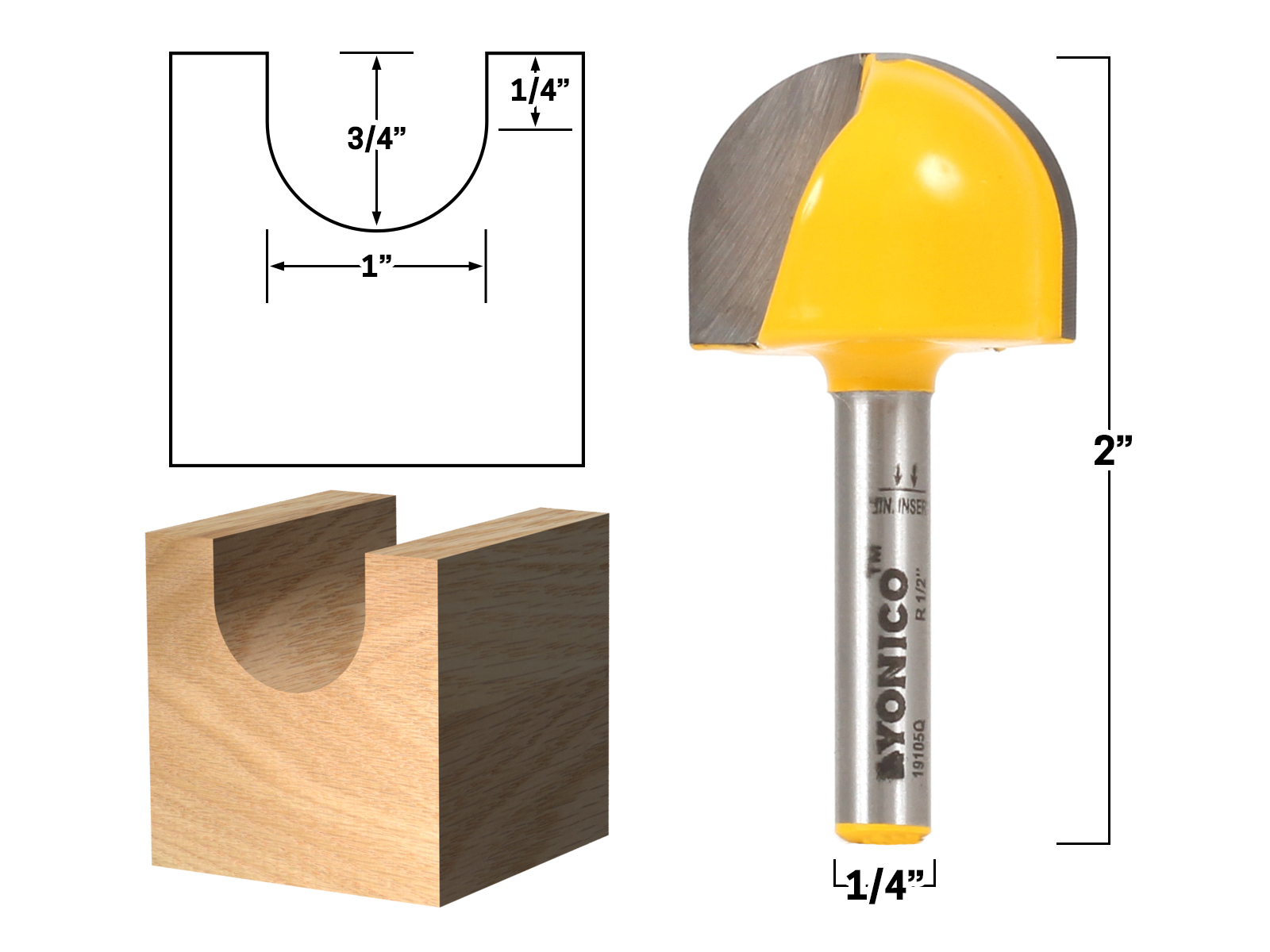 Black & Decker 1/4 Core Box Router Bit (1/4 Shank) U59063 - USA - TAKE A  LOOK