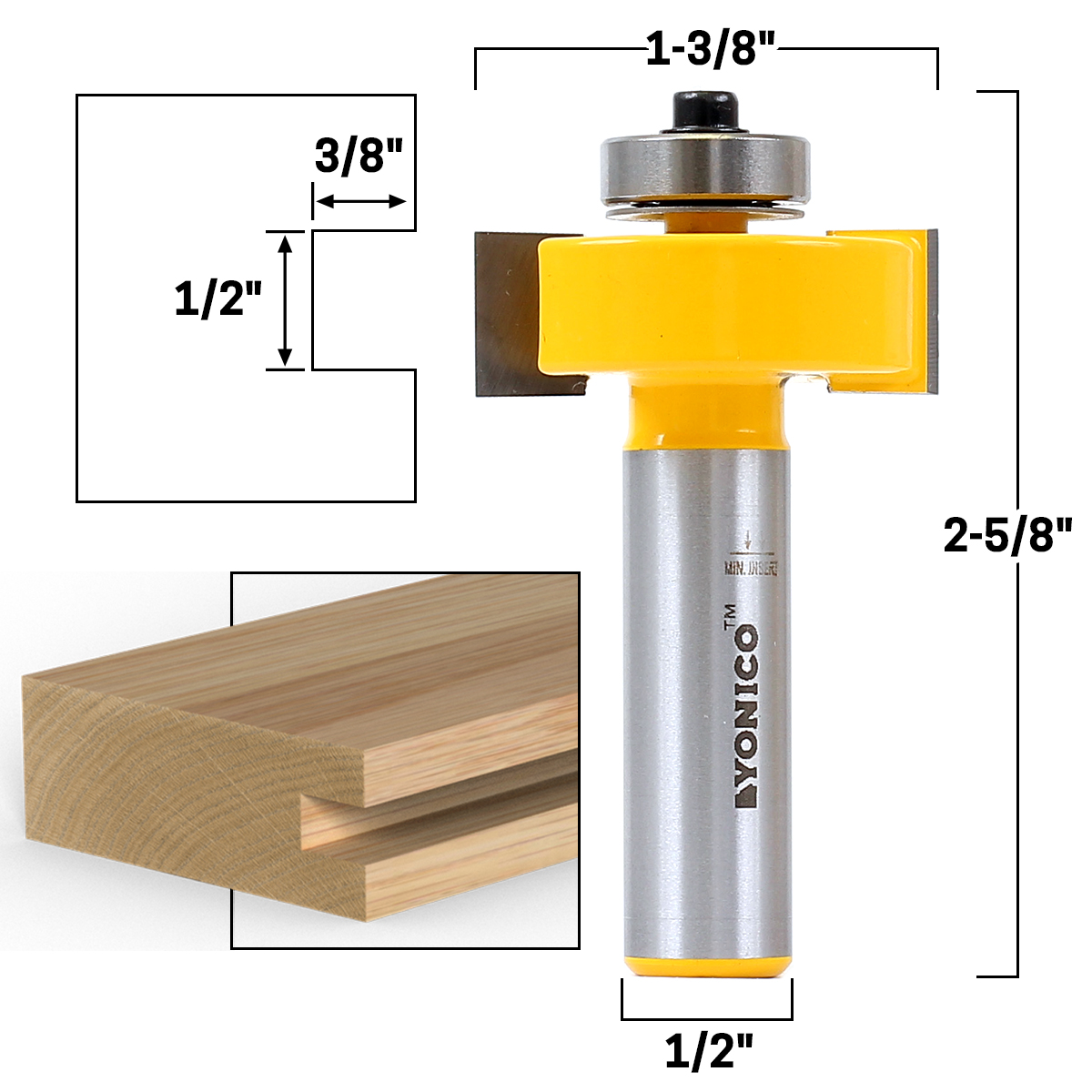 Slot Cutter Router Bits - Wood Biscuits Set